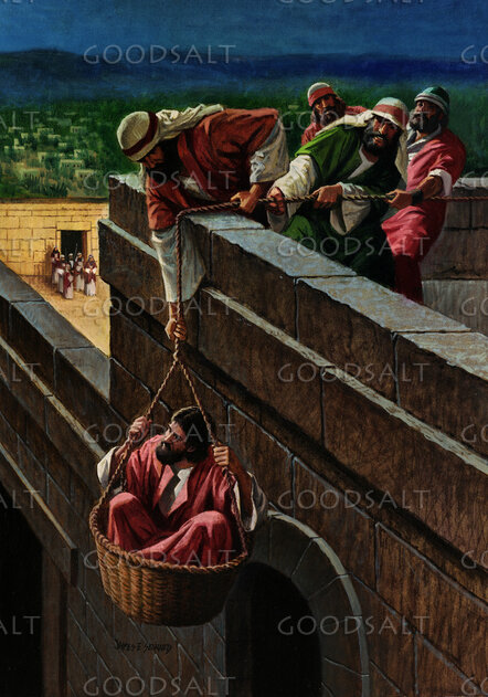 Paul Going Over the Wall