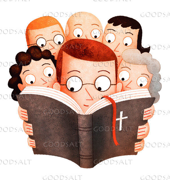 People Reading Bible