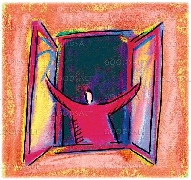 Person Opening Window