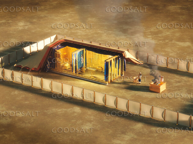Wilderness Tabernacle Cutaway