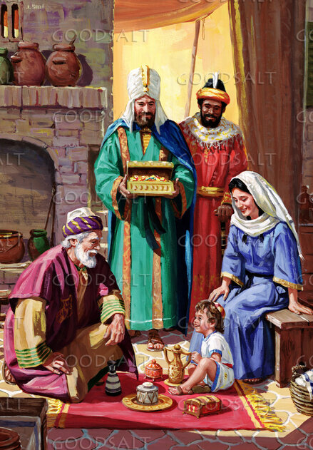 Wise Men Presenting Gifts