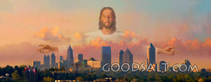 Jesus Watching over Atlanta, Georgia