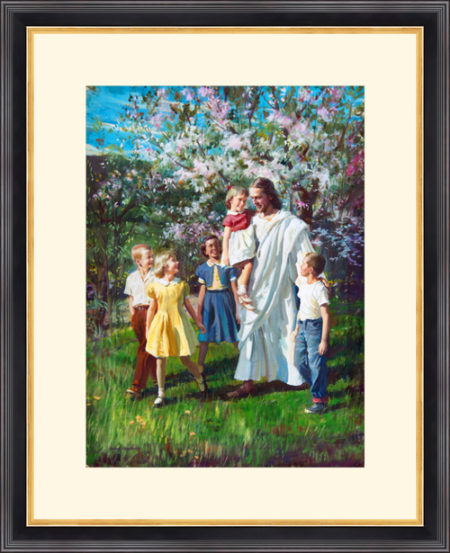 Children Walking With Jesus