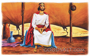 King David Seated in the Tent of the Lord