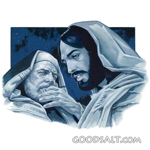Jesus Teaches Nicodemus by Night