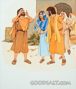 A Blind Man Is Healed.