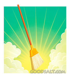 A Broom Cleaning the Sky