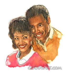 A Smiling African American Couple
