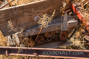 abandoned farm machinery