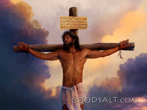 Christ Crucified Beneath the INRI Sign
