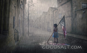 American Flag Fading Away