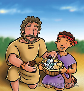 Andrew and the Boy With Loaves and Fish