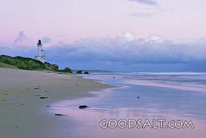 Beach With Lighthouse