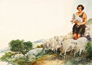 Young David Keeping the Sheep