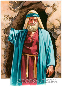 Elder at the Cave Entrance