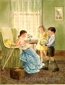 Children Encourage Sick Child