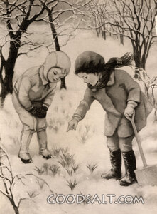 Children Playing in Snow