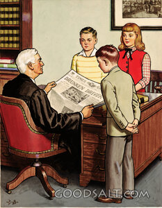 Children Visit Judge