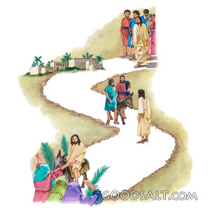 Jesus Enters Jerusalem on Palm Sunday