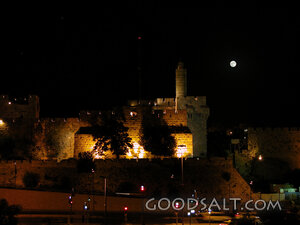 Citadel With Full Moon
