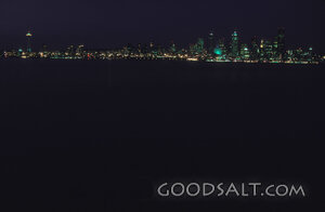 Seattle City Lights Across the Water