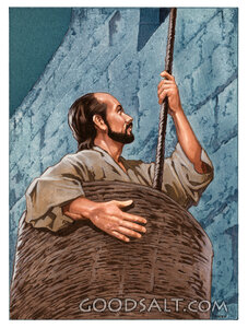 Paul Escapes Damascus in a Basket