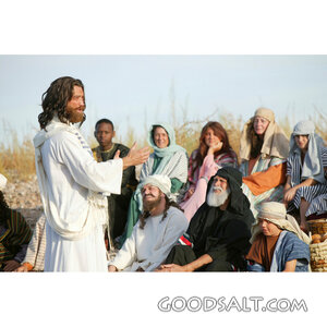 Jesus Teaching the Seated Crowd