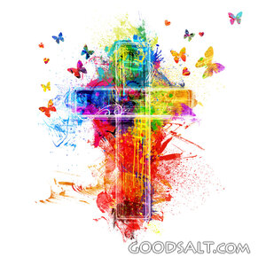 Cross Paint Splatters