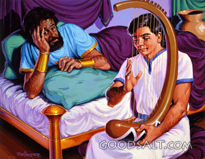 David Comforts Saul