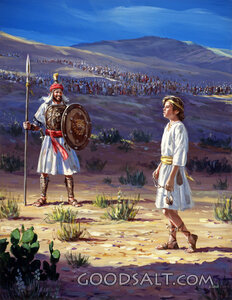 David Faces Goliath