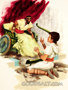 David Playing For King Saul