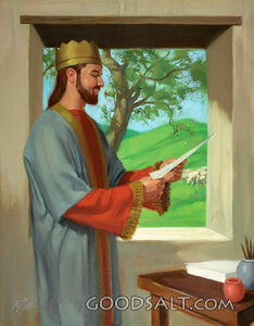 David Writes Psalms of Praise