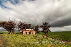 derelict country farmhouse