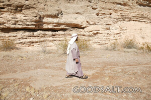 Israelite Walking Through the Wilderness