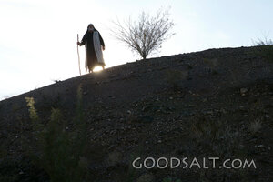 Moses on the Hill with the Staff of God