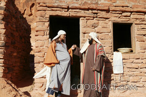 Joseph Comforts Pregnant Mary
