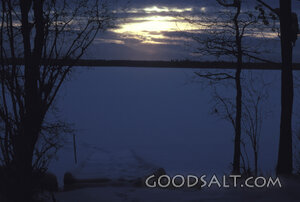 Winter Light Over the Frozen Lake