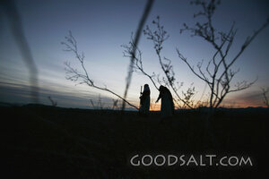 Mary and Joseph on the Road to Bethlehem