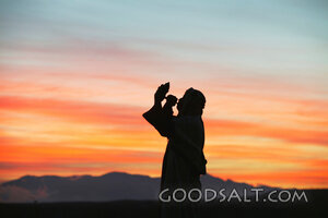 Shofar Call at Sunset