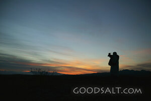 Shofar Watchman at Dusk
