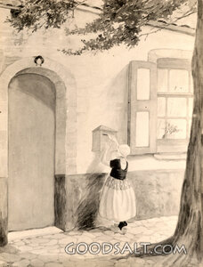 Dutch Girl Mailing Letter