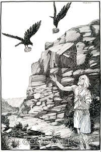 Elijah Receives Bread From the Ravens