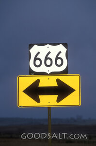Number of the Beast Road Sign