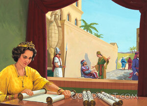 Esther Reads Kings Decree