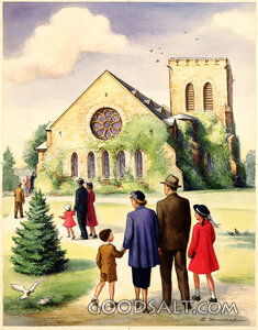 Families Going to Church