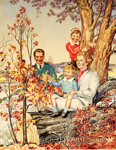 Family in the Woods-Nutting