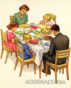 Family Saying Grace