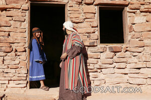 Father Speaking with His Son at the Doorway