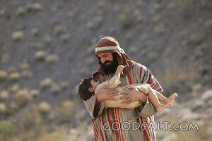 Father Holding Son