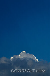 Fluffy Clouds in a Clear Blue Sky